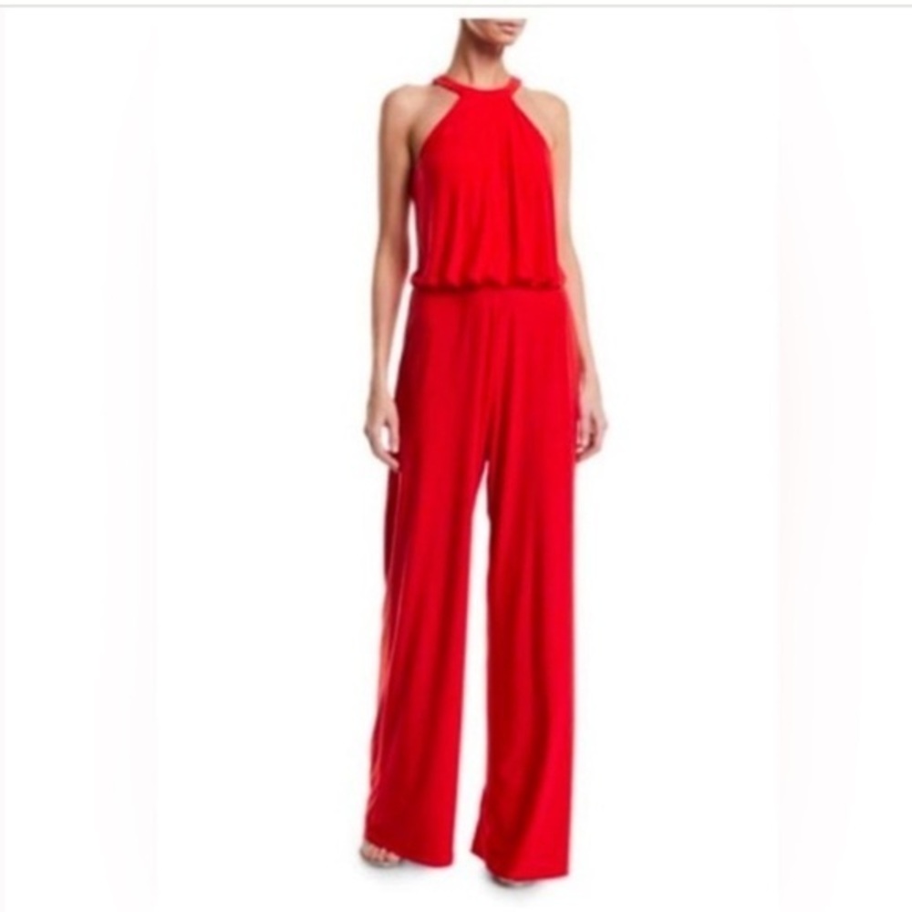 NWT - Jay Godfrey - Coral Red Jumpsuit - Size 8